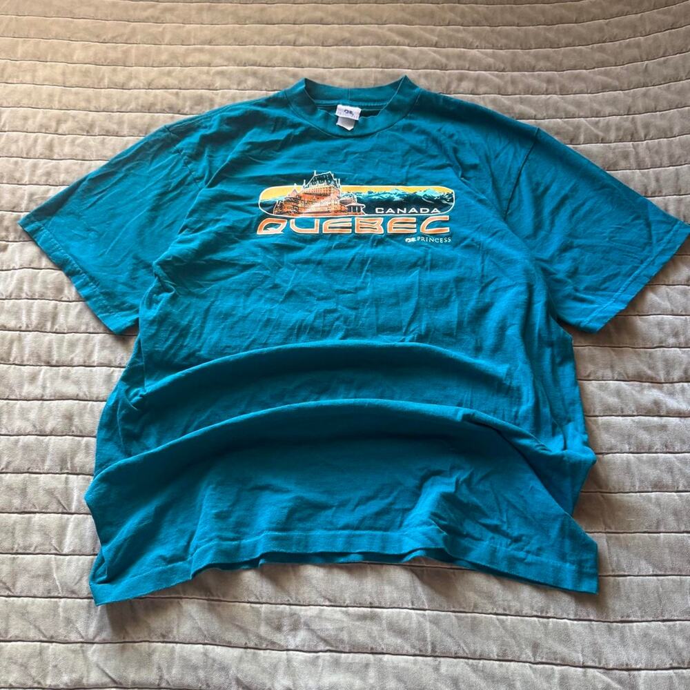 vintage princess cruises quebec canada travel single stitch souvenir tee